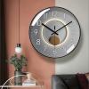 HASMI Clock for Living Room Quartz Clock Fashion Light Luxury Silent Wall Clock Simple Circular Digital Clock 25cm/30cm/35cm Wall Clock Large (Size : 12inch) view 3