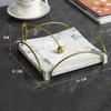 CLoxks Tissue Box Holder Creative Stainless Steel Paper Towel seat Restaurant Hotel Counter Paper Towel Holder Simple Kitchen KTV Decoration Vertical Pressure Paper seat Facial Paper Holder view 2