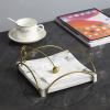 CLoxks Tissue Box Holder Creative Stainless Steel Paper Towel seat Restaurant Hotel Counter Paper Towel Holder Simple Kitchen KTV Decoration Vertical Pressure Paper seat Facial Paper Holder view 3