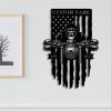 Personalized Motorcycle Metal Sign, Custom Biker Steel Sign, Sport Lovers Wall Decor, Indoor Wheel & Handlebars Wall Art, Gift For Him view 2