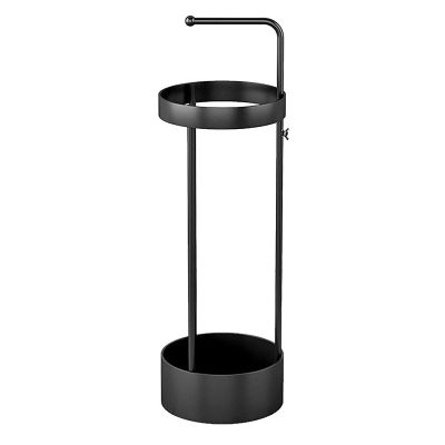 Steel Umbrella Stand, entryway Organizer, Metal Umbrella Holder, Premium Steel Umbrella Stand Organizer for Entryway - Space Saving, Durable & Stylish for Home & Office Use Black