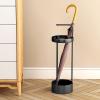 Steel Umbrella Stand, entryway Organizer, Metal Umbrella Holder, Premium Steel Umbrella Stand Organizer for Entryway - Space Saving, Durable & Stylish for Home & Office Use Black view 3