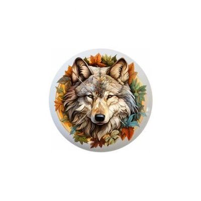 Woodland Wolf Wolves Several Designs to Choose From - 1.5" DECORATIVE Glossy Ceramic Dresser Drawer PULLS Cabinet Cupboard KNOBS (05)