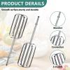 4 Pack Hand Mixer Beaters, Compatible with Hamilton Beach Mixer 62692 62695V 64699 62682RZ, Beater Replacement Fit Beach Blender Parts, Hand Mixer Blades Attatchment - Effortless Blending & Whipping view 3