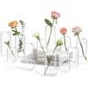 ComSaf Small Flower Vase Set of 12, Glass Bud Vases in Bulk, Clear Vases for Flower, Decor Centerpiece for Bathroom, Decorative Vases for House Warming, Valentines' Day, Mother's Day, Thanksgiving Day view 1