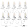 Aomitop Christmas Village Lights with 10 Led Light Bulb, Snow Village Lights C7 with Clips for Christmas Halloween Cabin, for Houses Craft Decoration,Warm White view 1