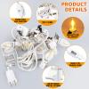 Aomitop Christmas Village Lights with 10 Led Light Bulb, Snow Village Lights C7 with Clips for Christmas Halloween Cabin, for Houses Craft Decoration,Warm White view 3