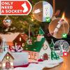 Aomitop Christmas Village Lights with 10 Led Light Bulb, Snow Village Lights C7 with Clips for Christmas Halloween Cabin, for Houses Craft Decoration,Warm White view 4