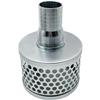 MUSTBEE Round Hole Suction Strainers and Combination Hose Connector Set for Pump, Plated Steel (2 inch set) view 1