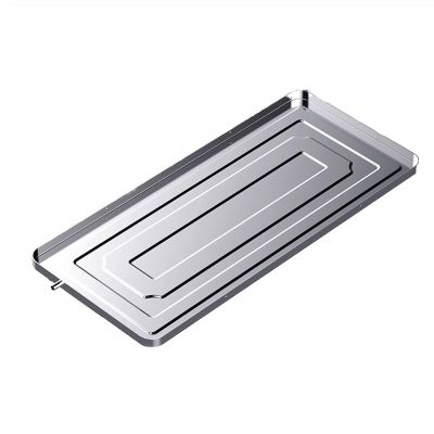 BABLO Drain Pan for AC Unit Stainless Steel Condensate Drain Tray with Drainage Hole and Hose Air Conditioner Outdoor Unit Drip Pan (Size : 3P)