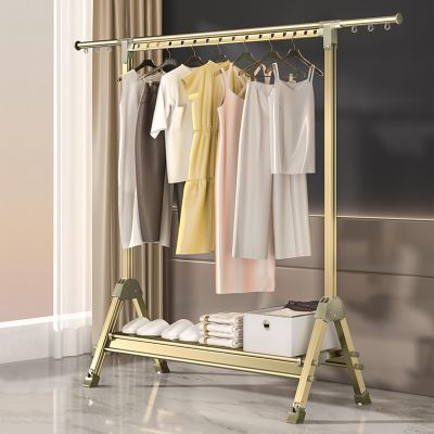 Folding Retractable Collapsible Drying Rack ClothingSpace-Saving Laundry Rack, Aluminum Alloy Drying RackIsometric Windproof Hanging HolesMovable Drying Rack With 4 Castors,Clothes Hat Rack