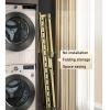 Folding Retractable Collapsible Drying Rack ClothingSpace-Saving Laundry Rack, Aluminum Alloy Drying RackIsometric Windproof Hanging HolesMovable Drying Rack With 4 Castors,Clothes Hat Rack view 4