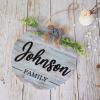 Welcome Family Name Sign, Custom Door Hanger,Personalized Last Name Sign, Personalized Wedding Gift, PVC Door Sign, Round Welcome Door Wreath, Rustic Front Door Decor, Housewarming Gift, 12" view 4