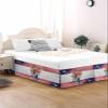 4th of July Bed Skirt Queen Size 18 Inch Drop with Split Corners, Independence Day Spring Floral American Wooden Dust Ruffled Pleated Bed Skirts Wrap Around Tailored Bed Skirt Valance for Bedroom view 3