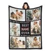Esthqetic Custom Blanket with Picture Custom Photo Blanket Personalized Valentines Day Blanket with Pictures Customized Mothers Day Photo Throw Blanket Custom Birthday Gifts for Kids Wife Women view 1