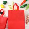 Amylove 80 Pcs Non Woven Tote Bags Bulk Large Reusable Gift Bag Reusable Grocery Bags, 15 x 11. 8 x 4 Inches(Red) view 3