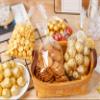 LOKIQNG 100 PACK Cellophane Bags Plastic Treat Bags Clear Cookie Bags Candy Bags with Twist Ties and 100 PACK Cupcake Boxes Plastic Individual Cupcake Containers Single Cupcake Carrier view 2