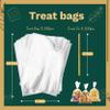 LOKIQNG 100 PACK Cellophane Bags Plastic Treat Bags Clear Cookie Bags Candy Bags with Twist Ties and 100 PACK Cupcake Boxes Plastic Individual Cupcake Containers Single Cupcake Carrier view 4