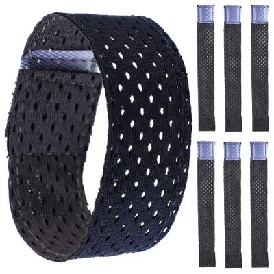 Sosoport Softball Sleeve Straps 6pcs Sleeve Bands Sleeve Holders Soccer Softball Sleeve Ties with Hook and Loop Fasteners Football Arm Bands Sports Sleeve Straps Grey