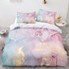 Black Marble Pattern Comforter Cover Bedding Set with White Flaw Full Size Abstract Art Modern Soft Duvet Cover Set Kids Adult Bedroom Quilt Cover Set with 2Pillowcases view 2