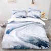 Black Marble Pattern Comforter Cover Bedding Set with White Flaw Full Size Abstract Art Modern Soft Duvet Cover Set Kids Adult Bedroom Quilt Cover Set with 2Pillowcases view 3