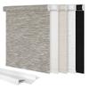 Sulugood,Blackout Roller Shades for Windows,Cordless Roller Blinds,Thermal Insulated Fabric UV Protection Window Shades Pull Down for Home,Door,Office,Bedroom,Brown,36.5" W x 48" H view 1