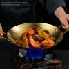 SVRITE Stainless Steel Paella Pan Uncoated Non- Stick Skillet 8"/9"/10"/11" Fry Pan Small Hot Pot Noodles Pans with Double Handles Stockpot for Home Restaurants, and More (9 inch,Silver) view 4