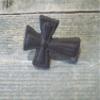 Vintage 24 CAST IRON CROSSES W/SCREWS DRAWER CABINET HANDLES DRESSER RELIGIOUS CROSS view 2