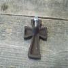 Vintage 24 CAST IRON CROSSES W/SCREWS DRAWER CABINET HANDLES DRESSER RELIGIOUS CROSS view 4