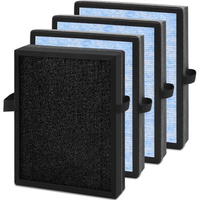 Laukowind MK04 Air Filter Replacement Compatible With Aroeve MK04 MG04-JH Air Filter Replacement For Pet Dander,4 Pack Replacement Filter For Bedroom And Office, Compared to Part #MK04LX