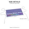 sophiehome Personalized Waist Apron with 3 Pockets Custom Waitress Waiter Server Short Aprons with Photo Text Logo Violet view 3