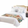Smile Sunflower Bed Runner Scarf Nautical Theme Marine Life Seahorse Bedding Scarf Decorative Bed Runners Cover for Home Bedroom Hotel Wedding Room Bed Scarf for Foot of Bed Full 83x20in view 1