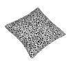Black and White Dot Print Throw Pillow Cover Square Soft Cushion Cover Throw Pillow Case for Home Decor Living Room Bed Couch Car 12"x12" view 2