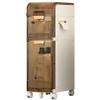 ANram Floor Cabinet, Multifunctional Narrow Storage Cabinet, White Free Standing Bathroom Floor Cabinet with Narrow Storage Drawers for Bathroom, Kitchen, Bedroom, Office or Closet Organization view 1