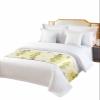 Smile Sunflower Bed Runner Scarf Summer Gnome Farm Lemon Tree Branch Yellow Bedding Scarf Decorative Bed Runners Cover for Home Bedroom Hotel Wedding Room Bed Scarf for Foot of Bed Full 83x20in view 1