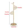 Freestanding Metal Scarf Display Rack, 28/30 Arms Portable Commercial Clothing Organizer, Garment Rack Hanger for Shawl Hijab Silk Pants Clothing Boutique Retail Store Stand (Size : 42 * 150cm) view 2