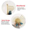 Freestanding Metal Scarf Display Rack, 28/30 Arms Portable Commercial Clothing Organizer, Garment Rack Hanger for Shawl Hijab Silk Pants Clothing Boutique Retail Store Stand (Size : 42 * 150cm) view 3