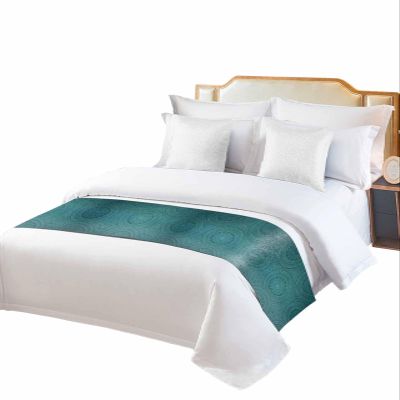 Smile Sunflower Bed Runner Scarf Turquoise Abstract Indian Pattern Bedding Scarf Decorative Bed Runners Cover for Home Bedroom Hotel Wedding Room Bed Scarf for Foot of Bed Twin 71x20in