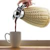 1.5l/51oz Stainless Steel Coffee Thermal Carafe, 12-Hour Heat & 24-Hour Cold Retention, Woven Rattan Body, Insulated Coffee Thermos Carafe view 4