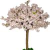 Artificial Cherry Blossom Tree - Light Pink Wedding Event Decoration, Indoor/Outdoor Party Plant, Fiberglass Trunk Simulation view 1