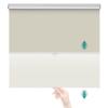 Sulugood,Spring Roller Shades for Window,Blackout Blinds & Shades,Thermal Insulated Fabric,Cordless Systems Pull Down Window Shades,UV Protection,Beige,35" W x 36" H view 1