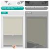 Sulugood,Spring Roller Shades for Window,Blackout Blinds & Shades,Thermal Insulated Fabric,Cordless Systems Pull Down Window Shades,UV Protection,Beige,35" W x 36" H view 3
