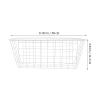 Cabilock 2pcs Hanging Wire Storage Basket Multifunctional Wall Organizer for Kitchen Bathroom Office Elegant Design Strong Load Bearing Easy Installation Space-saving view 2