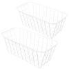Cabilock 2pcs Hanging Wire Storage Basket Multifunctional Wall Organizer for Kitchen Bathroom Office Elegant Design Strong Load Bearing Easy Installation Space-saving view 3