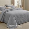 Bedsure Quilts Queen Size - Grey Bedspread Queen Size & Lightweight Comforter, Modern Coverlet with Clover Pattern, Ultra Soft All-Season Bedding, 90 x 96 Inches view 2
