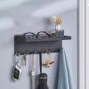 CLoxks Key Tray for Entryway Table Entry Door Hanging Storage Rack Refrigerator Door Shelves Entryway Door Hanging Key Hanging Shelf Tray Statue (Size : 1) view 3
