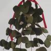 belupai 2pcs Artificial Mistletoe Picks, White Berries Mistletoe with Red Bow, 10in Christmas Mistletoe Hanging Ornament for Tree Ornament Party Decor (Green) view 3