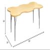 Tot Mate My Place Large Rectangular Kids Activity Table, Adjustable Height 21" to 30", Laminated Wood Desk for Classroom, Ready-to-Assemble, Maple 60" W x 30" D view 2