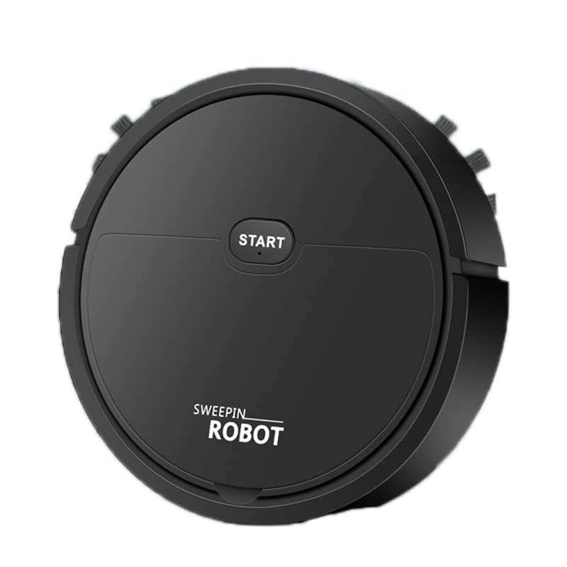Nachukan Smart 3 in 1 Robot Vacuum Cleaner - USB Charging, Suction, Sweeping, Mopping, Automatic Cleaning for Small Apartments(Black)