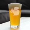 Bevvee Squirrel Pint Glass for Beer - Squirrel Gifts and Decor with Squirrels - 16 Oz Glasses view 3